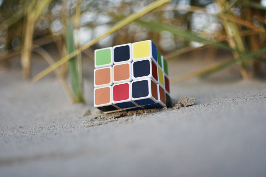 rubik's cube, puzzle, game